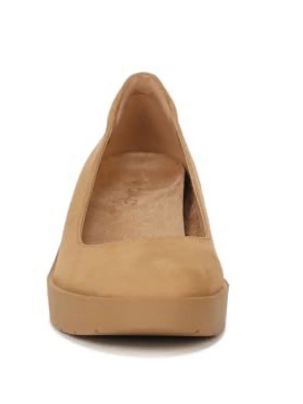Vionic 6 Sutro Sereno Comfortable Tan Platform Wedge Pumps Camel Nubuck Leather